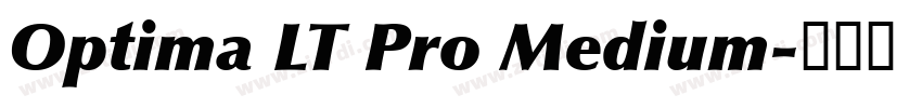 Optima LT Pro Medium字体转换